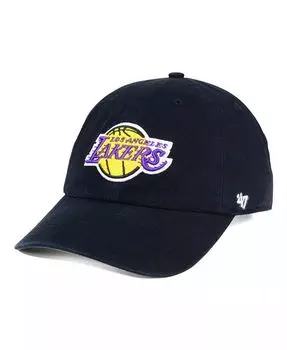 Мужская кепка для уборки Los Angeles Lakers - черная '47 Brand, черный