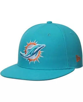 Мужская кепка Dolphins Aqua NFL Omaha 59FIFTY New Era