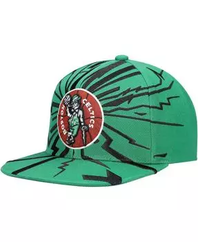 Мужская кепка Kelly Green Boston Celtics Hardwood Classics Earthquake Snapback Mitchell & Ness