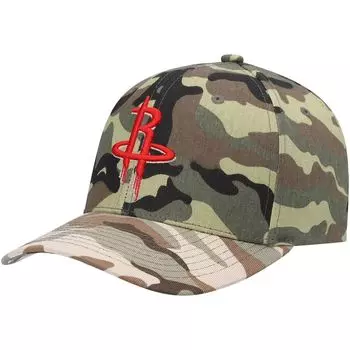 Мужская кепка Mitchell & Ness Camo Houston Rockets Woodland Desert Snapback