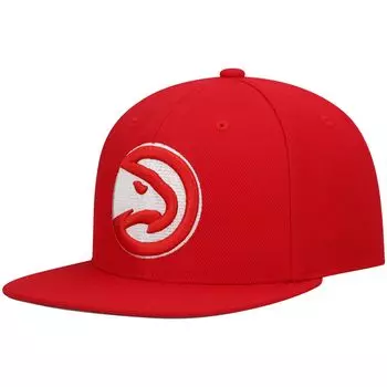 Мужская кепка Mitchell & Ness Red Atlanta Hawks Ground 2.0 Snapback