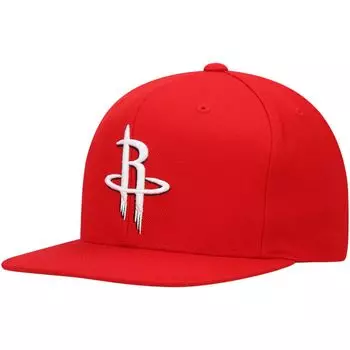 Мужская кепка Mitchell & Ness Red Houston Rockets Team Ground Snapback