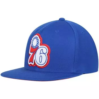 Мужская кепка Mitchell & Ness Royal Philadelphia 76ers Hardwood Classics Pop Snapback