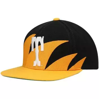 Мужская кепка Mitchell & Ness Tennessee оранжево-черная Tennessee Volunteers Sharktooth Snapback