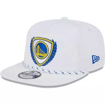Мужская кепка New Era белого цвета Golden State Warriors The Golfer Crest Snapback