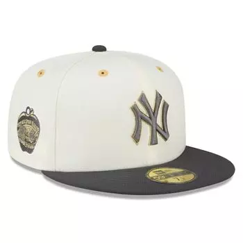 Мужская кепка New Era Белый/Темно-угольный New York Yankees 1977 MLB All-Star Game Chrome 59FIFTY Облегающая шляпа
