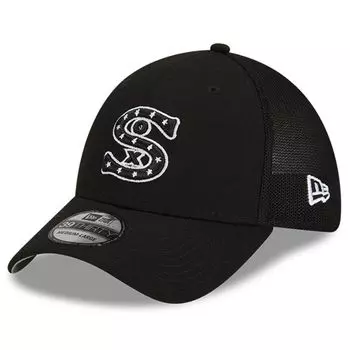 Мужская кепка New Era Black Chicago White Sox 2022 Batting Practice 39THIRTY Flex Hat