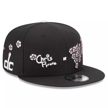 Мужская кепка New Era Black Washington Wizards Chris Pyrate Cherry Blossom 9FIFTY Snapback