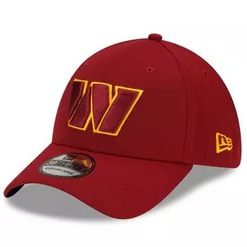 Мужская кепка New Era бордового цвета Washington Commanders Team Classic 39THIRTY Flex Hat