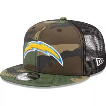 Мужская кепка New Era Camo Los Angeles Chargers Main Trucker 9FIFTY Snapback