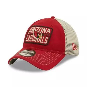 Мужская кепка New Era Cardinal/Natural Arizona Cardinals Devoted Trucker 9TWENTY Snapback