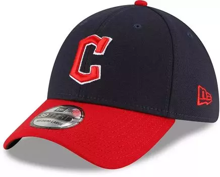 Мужская кепка New Era Cleveland Guardians Navy 39Thirty Stretch Fit