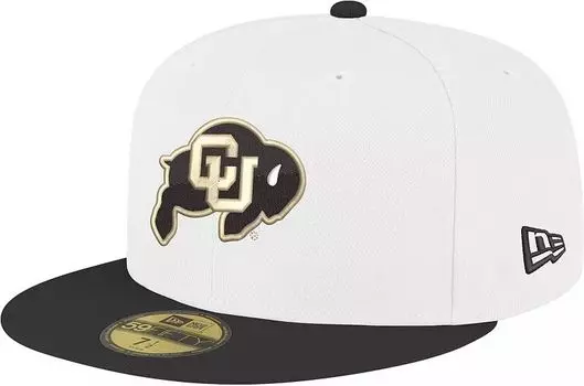 Мужская кепка New Era Colorado Buffaloes белая 59Fifty
