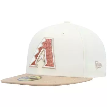 Мужская кепка New Era Cream Arizona Diamondbacks Chrome Camel Rust Undervisor 59FIFTY