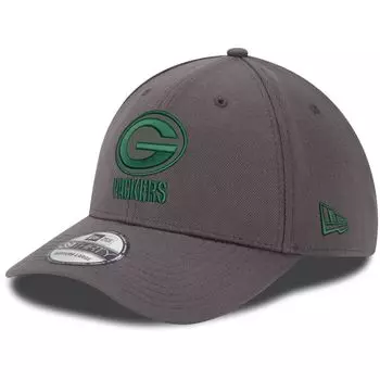 Мужская кепка New Era Graphite Green Bay Packers Storm 39THIRTY Flex Hat