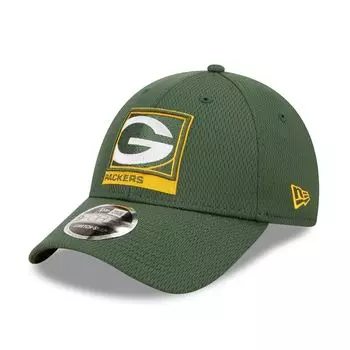 Мужская кепка New Era Green Green Bay Packers в рамке AF 9FORTY Snapback