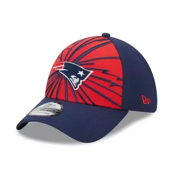 Мужская кепка New Era красно-темно-синяя New England Patriots Shattered 39THIRTY Flex Hat