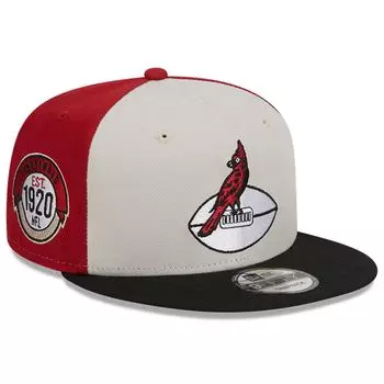 Мужская кепка New Era кремового/черного цвета Arizona Cardinals 2023 Sideline Historic 9FIFTY Snapback