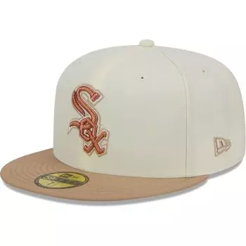 Мужская кепка New Era кремового цвета Chicago White Sox Chrome Camel Rust Undervisor 59FIFTY