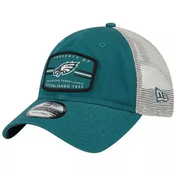 Мужская кепка New Era Midnight Green Philadelphia Eagles Property Trucker 9TWENTY Snapback