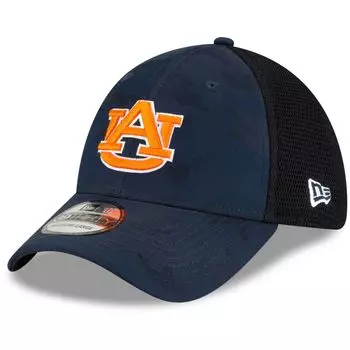 Мужская кепка New Era Navy Auburn Tigers Camo Neo Front 39THIRTY Shadow Tech Flex Hat