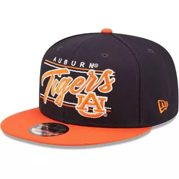 Мужская кепка New Era Navy Auburn Tigers Team Script 9FIFTY Snapback