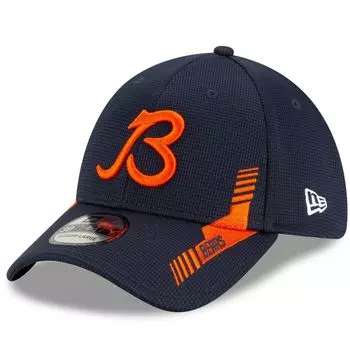 Мужская кепка New Era Navy Chicago Bears 2021 NFL Sideline Home B 39THIRTY Flex Hat