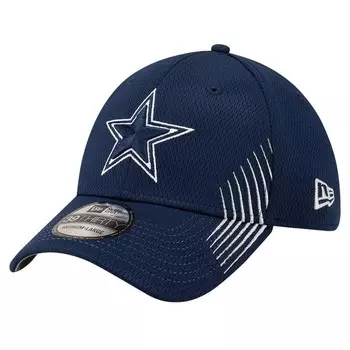Мужская кепка New Era Navy Dallas Cowboys Active 39THIRTY Flex Hat, цвет Cow Navy