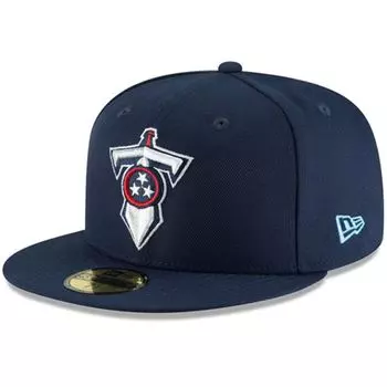 Мужская кепка New Era Navy Tennessee Titans Omaha 59FIFTY