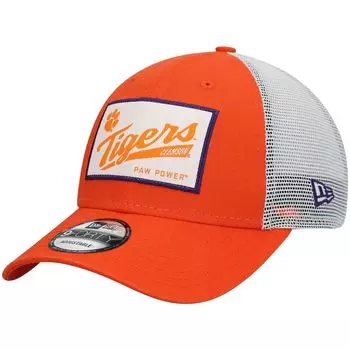 Мужская кепка New Era Orange Clemson Tigers Timeless Trucker 9FORTY Snapback