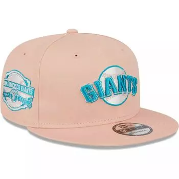 Мужская кепка New Era Pink San Francisco Giants Sky Aqua Undervisor 9FIFTY Snapback