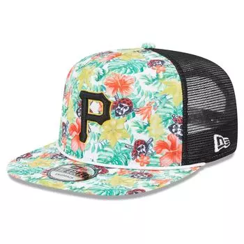 Мужская кепка New Era Pittsburgh Pirates Tropic с цветочным принтом для гольфиста Snapback