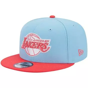 Мужская кепка New Era Powder Blue/Red Los Angeles Lakers 2-Tone Color Pack 9FIFTY Snapback Hat