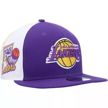Мужская кепка New Era Purple Los Angeles Lakers с поп-панелями 9FIFTY Snapback