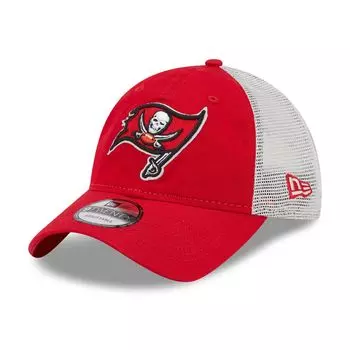 Мужская кепка New Era Red/Natural Tampa Bay Buccaneers Loyal 9TWENTY Trucker Snapback