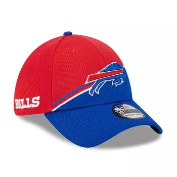 Мужская кепка New Era Red/Royal Buffalo Bills 2023 Sideline 39THIRTY Flex Hat