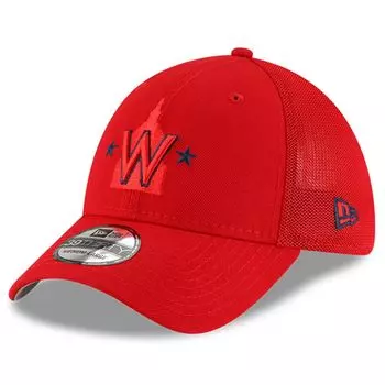 Мужская кепка New Era Red Washington Nationals 2022, тренировка ватина 39THIRTY Flex Hat