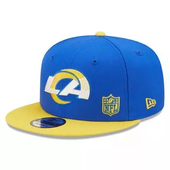 Мужская кепка New Era Royal/Gold Los Angeles Rams Flawless 9FIFTY Snapback