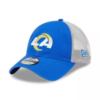Мужская кепка New Era Royal/Natural Los Angeles Rams Loyal 9TWENTY Trucker Snapback