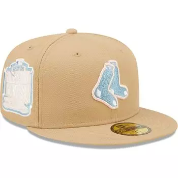 Мужская кепка New Era Tan Boston Red Sox 1999 MLB All-Star Game небесно-голубая шляпа-комбинезон 59FIFTY