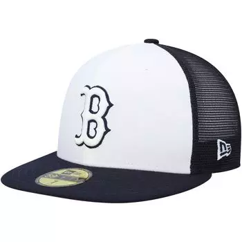 Мужская кепка New Era темно-синего/белого цвета Boston Red Sox 2023 для тренировки мяча на поле 59FIFTY