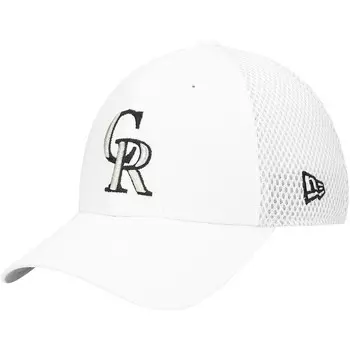 Мужская кепка New Era White Colorado Rockies REPREVE Neo 39THIRTY Flex Hat, цвет Rck White