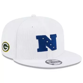 Мужская кепка New Era White Green Bay Packers Pro Bowl 9FIFTY Snapback