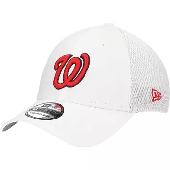 Мужская кепка New Era White Washington Nationals REPREVE Neo 39THIRTY Flex Hat, цвет Nat White