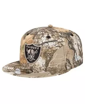 Мужская кепка Realtree Camo Las Vegas Raiders Active 9FIFTY Snapback New Era, мультиколор