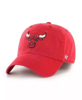 Мужская кепка Red Chicago Bulls Classic Franchise Flex Hat '47 Brand, красный