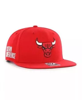 Мужская кепка Red Chicago Bulls Sure Shot Captain Snapback '47 Brand, красный