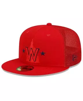 Мужская кепка Red Washington Nationals 2022, практика ватина 59FIFTY New Era