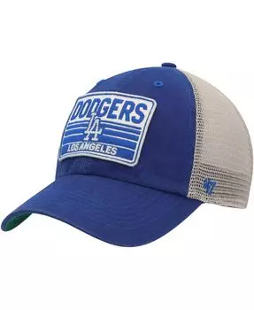 Мужская кепка Royal Los Angeles Dodgers Four Stroke Clean Up Trucker Snapback '47 Brand