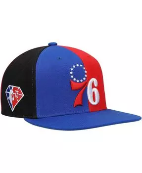 Мужская кепка Royal Philadelphia 76ers NBA, посвященная 75-летию НБА What The Snapback Mitchell & Ness